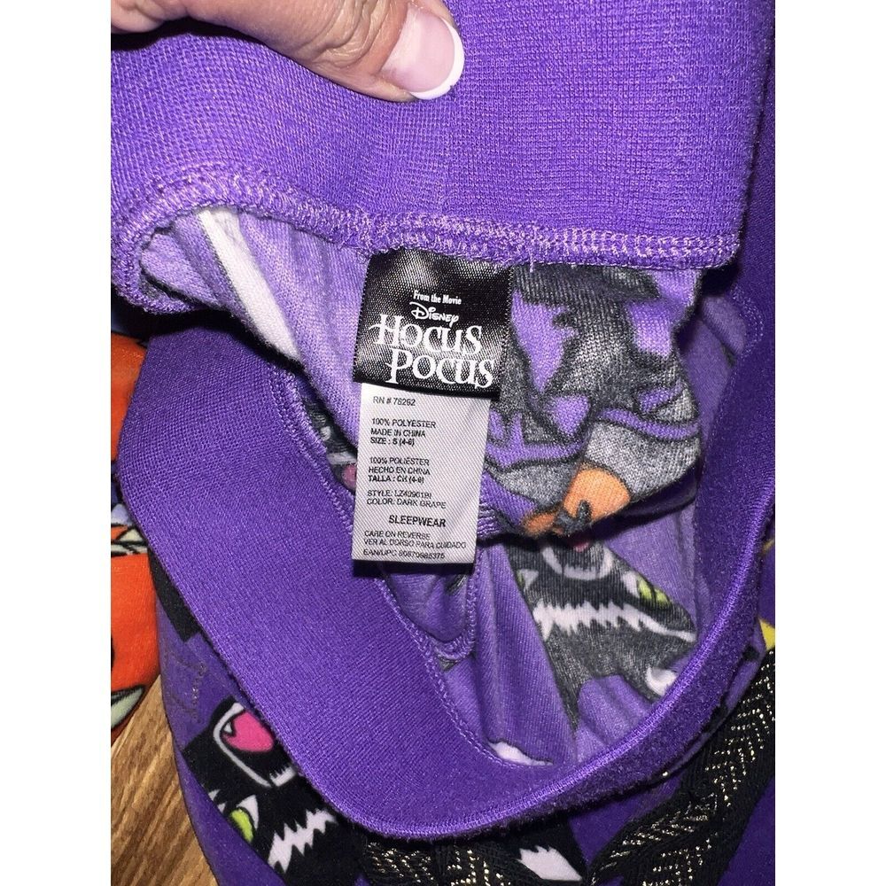 Disney Halloween Hocus Pocus Stitch Women's‎ Pajama Pants Size S 4 6 Soft 2 Pair - Picture 5 of 5